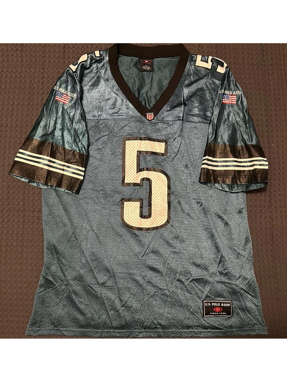 Vintage NFL Philadelphia Eagles Donovan McNabb U.S. Polo ASSN Jersey Size Large
